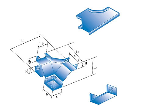 upward vertical equal sectional cross